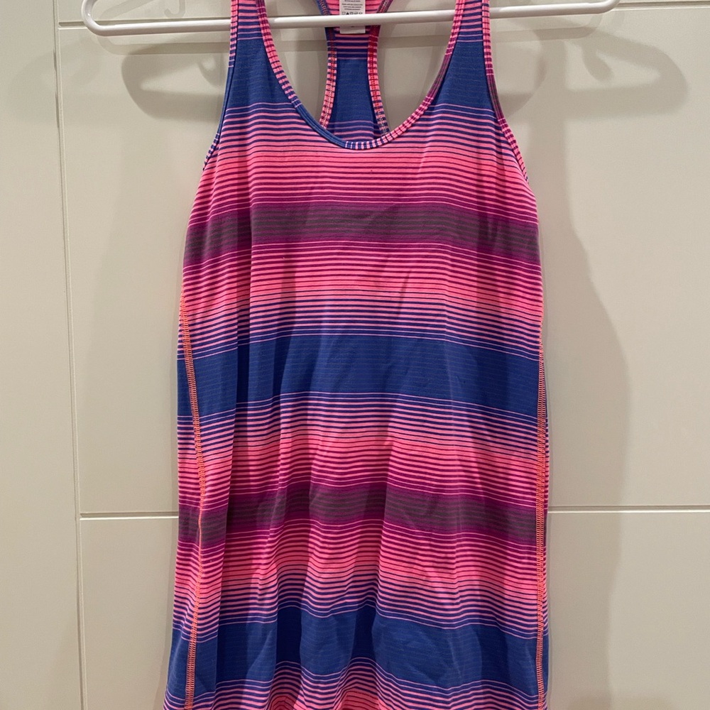 Ivivva Pink and Purple Striped Tank Top